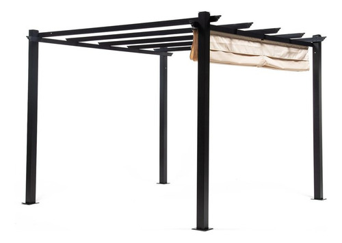 Pérgola Retráctil Tipo Romana Gazebo Toldo 3x3 Mts
