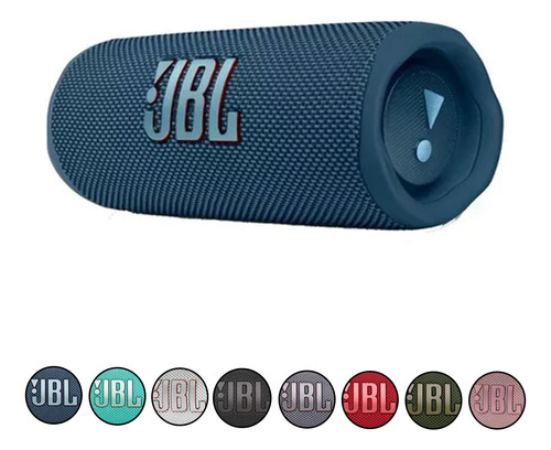 Caixa De Som Portátil, Bluetooth Prova D'água 30w Flip 6 Jbl Cor Blue