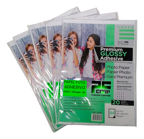 Papel Fotográfico A4 Papel Foto Adhesivo 135gr Remato $4.50