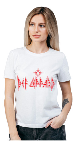 Polera Mujer Def Leppard Scope Musica Algodón Orgánico Wiwi