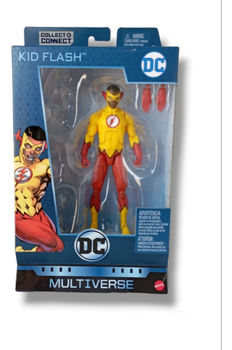 Kid Flash Wally West Dc Multiverse Sin Pieza De Lobo (Usado)