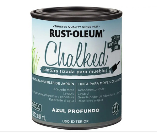 Pintura Brochable Rust-oleum Para Uso Exterior Azul Profundo