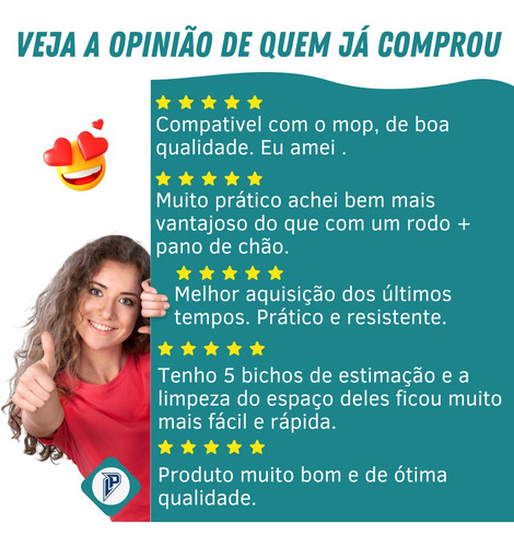 Kit 2 Refil Microfibra Para Mop Spray Rodo Mágico Vassoura
