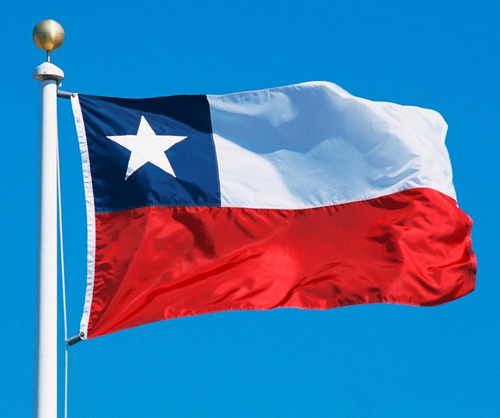 Bandera Chilena 90x135 Cm En Oferta / Reforzada Calidad 