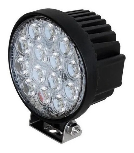2 Faro Led 14 Auxiliar Redondo 42w Camión Tractor Agricola