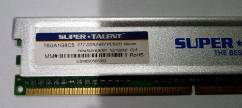 Memoria Ddr2 1gb Super Talent