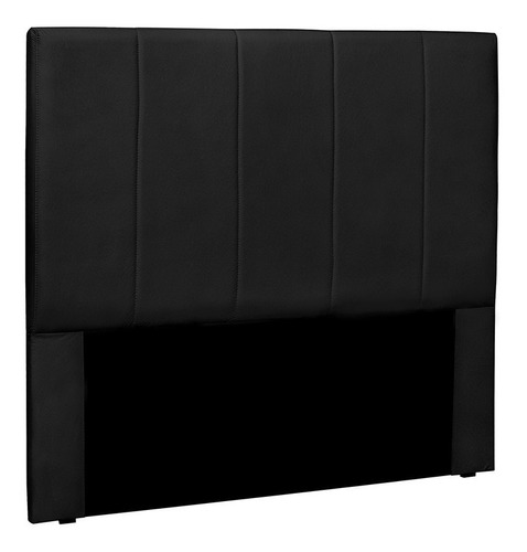 Cabeceira Arizona Para Cama Box Casal 140 Cm Corino Preto