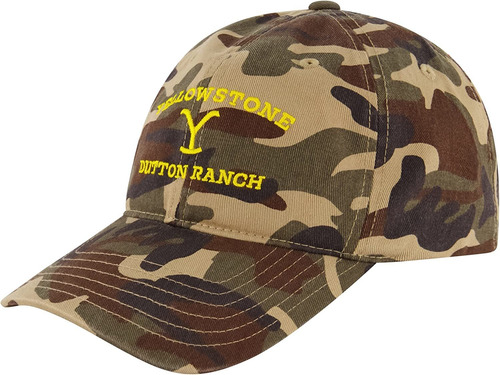 Yellowstone - Gorra De Béisbol Ajustable De Algodón Con Bord