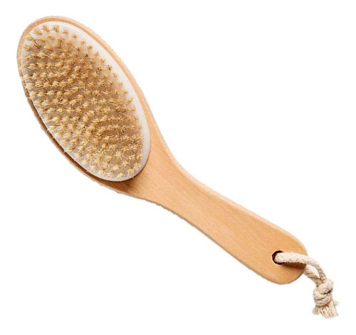 Triko Cepillo De Baño Corporal De Cerdas Naturales De Madera