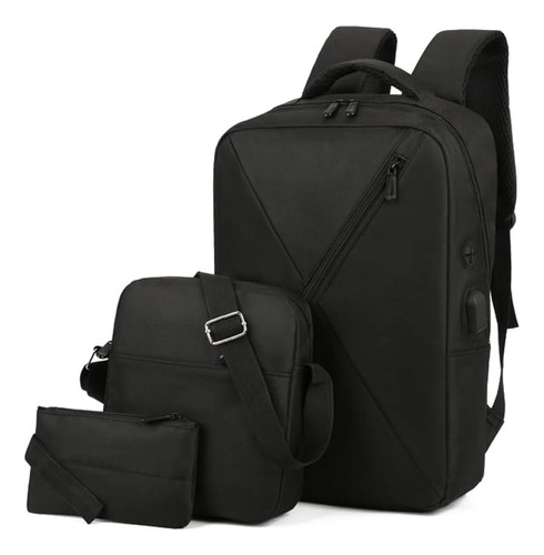 Conjunto De 3 Mochilas Laptop Grande Capacidade Business