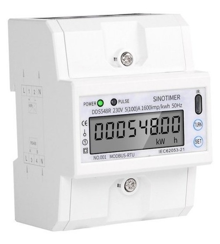 Medidor Monofasico Digital 230v Ac 100a Din Rs485 Modbus