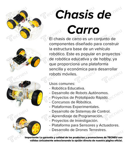 Chasis De Carro Kit Compatible Ide Arduino, 4 Llantas 4wd Sm