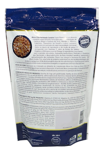 Alcon Club Farinhada Canário 250g Super Premium Kit Com 10
