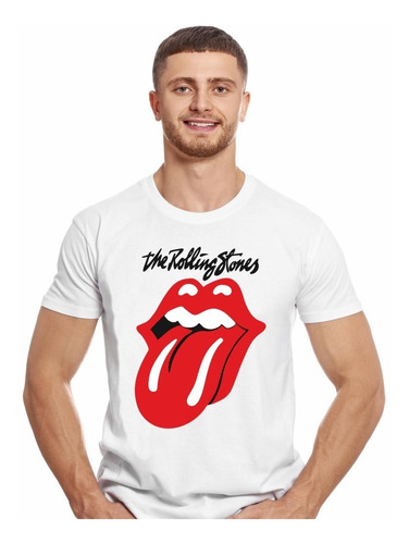 Polera The Rolling Stones Tongue Rock Impresión Directa