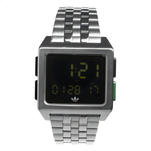 Reloj adidas Originals Hombre Verde Archive Sp1 Cl4743 Color de la correa Plateado
