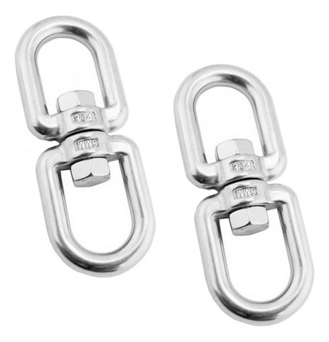 2x Ganchos De Bloqueo De Seguridad De Cadenas De Mosquetón