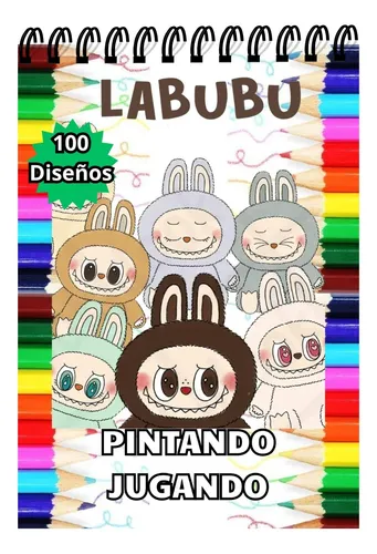 Kit 100 Diseños Para Pintar Labubu 1 Por Hoja