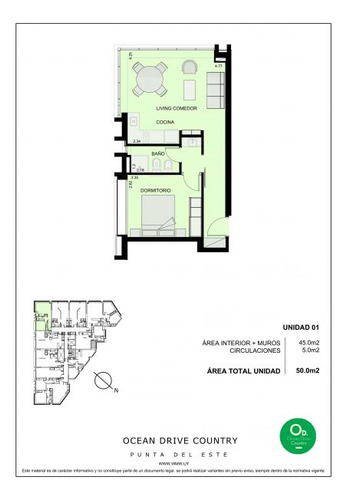 Venta De Apartamento 1 Dormitorio Roosevelt, Punta Del Este (ref: Zen-1746)