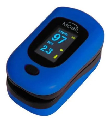 Oxímetro De Pulso Dedo Adulto Led Azul Mobil