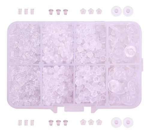 1666x Silicone Backs Stoppers Caps Para Gancho , Post, Ear