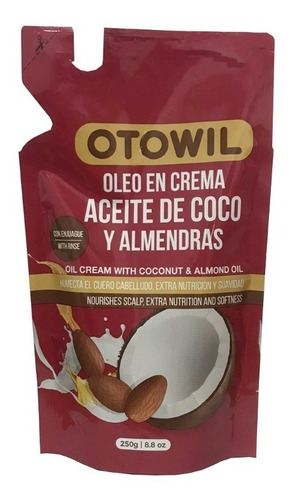 Doypack De Tratamiento Capilar De Coco Y Almendras X250gr