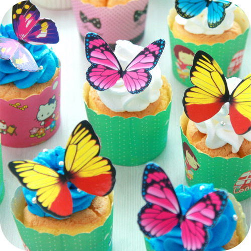 Pastelitos De Mariposa 40 Unids Conjunto Guguji Torta De Mou