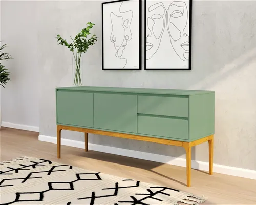 comprar Buffet 2 Portas E 2 Gavetas Sálvia 160cm Bento Yescasa Wt