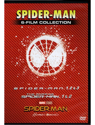 Hombre Araña Spider-man Coleccion Boxset 6 Peliculas Dvd