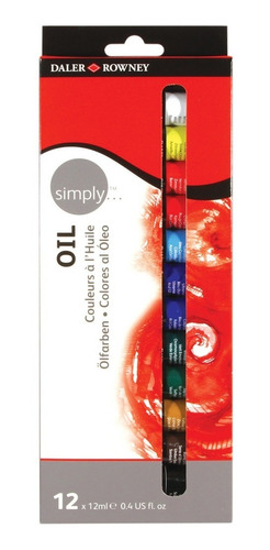 Oleo En Pomo Daler Rowney Simply X 12 Colores