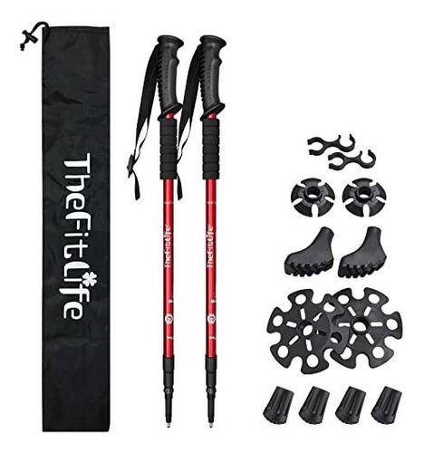 Thefitlife Nordic Walking Trekking Poles - 2 Pack Gxh8k