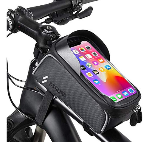 Hhd Bike Phone Front Frame Bag - Impermeable Top Tube Bolsas