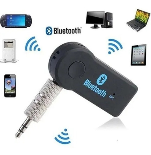 Imagen 2 de 4 de Receptor Audio Bluetooth Recargable Auto Aux Spotify Usb 3.5