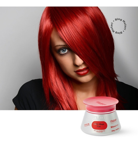 Imagem 2 de 3 de 2 Mascara Tonalizante Mutari Red Matizador Red Mutari 2x1