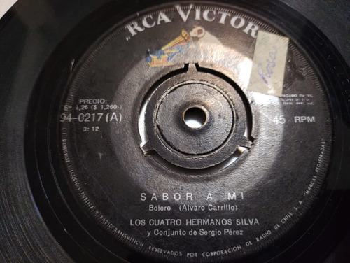 Vinilo Single De Los 4 Hermanos Silva - La Flor De La( E28 (Usado)