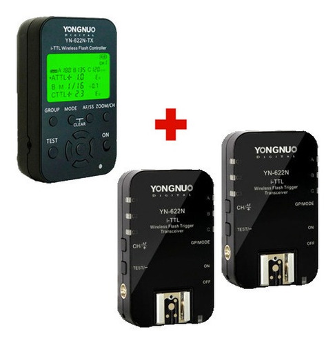 Kit Controlador Y 2 Receptores 622 Ttl Para Nikon Yongnuo