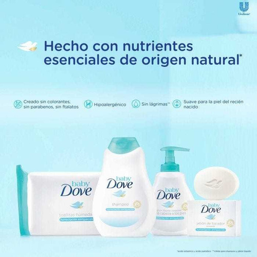 Baby Dove Jabón Líquido Humectación Enriquecida 180ml