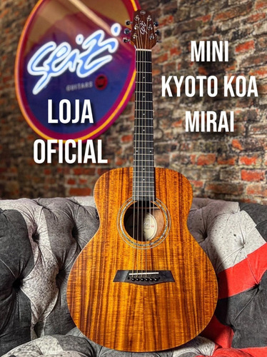 Imagem 1 de 3 de Violão Seizi Mini Kyoto Mirai Koa Com Bag