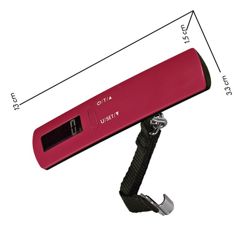 Báscula Electrónica Equipaje Pantalla Lcd Batería Litio