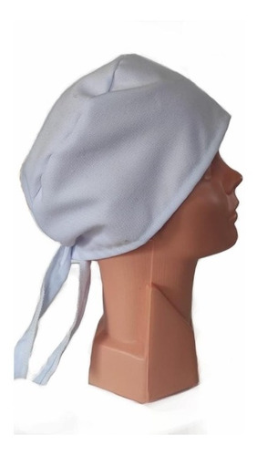 20 Cofias Bucanera Gorro Chef Tipo Paliacate Blancas