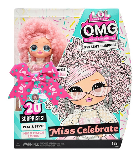 Lol Surprise Present Miss Celebrate 23cm 20 Sorpresas Mga