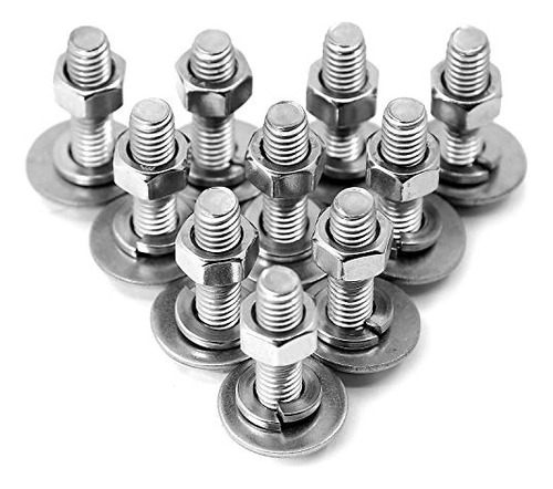 (10 Sets) 5/16-18x1-3/4  Stainless Steel Hex Head Screw...