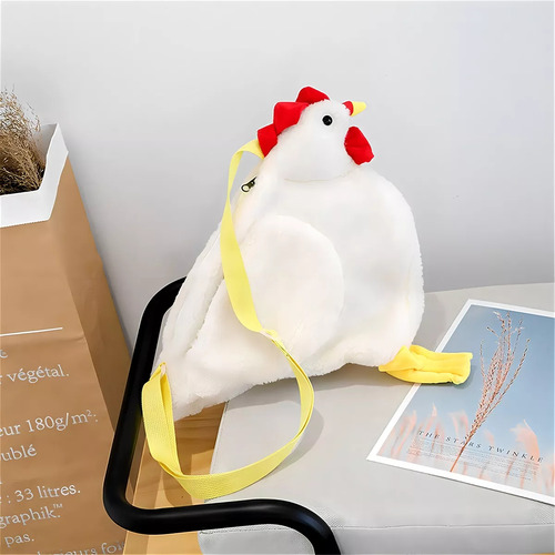 Bolso Bandolera For Mujer, Estilo Pollo, Animales, Gallina Acabado De Los Herrajes Fix Color Fix Color De La Correa De Hombro Fix Diseño De La Tela