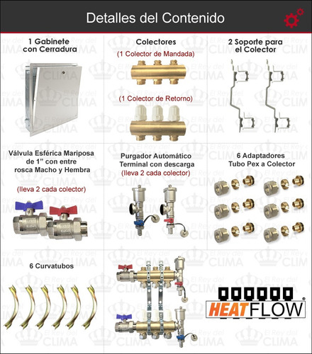 Imagen 2 de 6 de Colector De 3 Vías Super Completo Heat Flow - El Mejor -