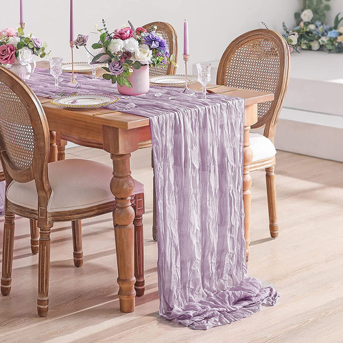 Camino De Mesa De Tela Para Banquetes, Mesa De Gasa Para Com