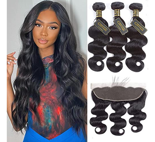 Qthair 12a Brazilian Body Wave Hair With Lace Frontal Zzl2b