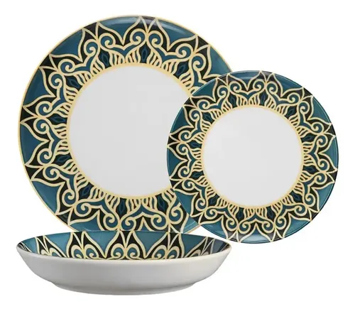 Aparelho De Jantar 18 Pecas Oxford Flat Galata
