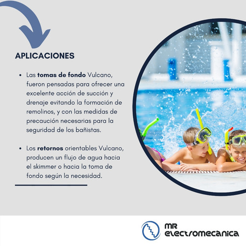 Imagen 4 de 10 de Kit Pileta Hormigón: Skimmer Grande Fluvial + Acces Vulcano