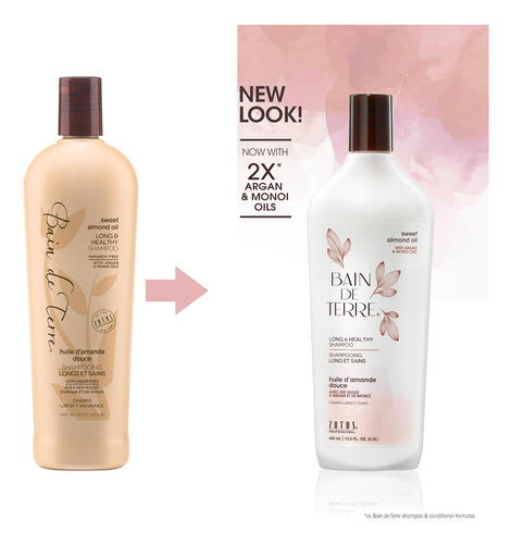 Shampoo Bain Long And Healthy Com Óleo De Amêndoa Doce