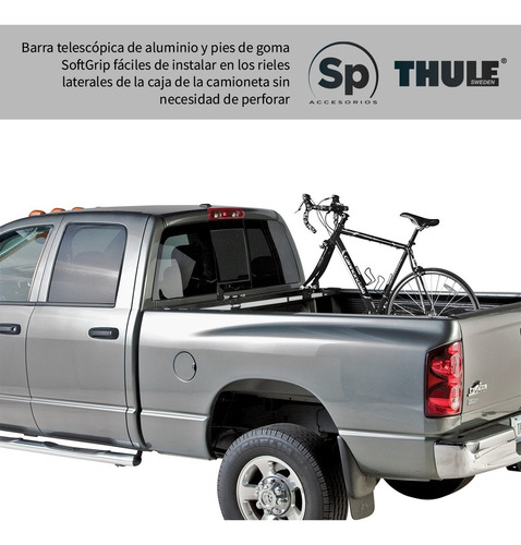Imagen 4 de 5 de Porta Bicicletas Thule Bed Rider Barra Para Pick Up