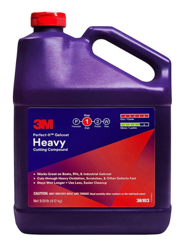 3m 36103 Perfect It Heavy Cutting Compound Gelcoat Galon